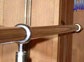 Balusters, railings, handrail. Polished stainless steel