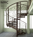 Forged baluster of spiral staircase