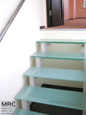 Glass stairs