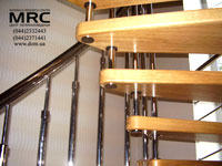 Baluster of staircase from stainless steel