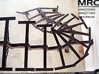 Metalic framework of staircase