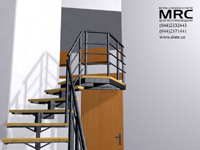 Metallokonstrukciya of Stair is in the powder-like painting