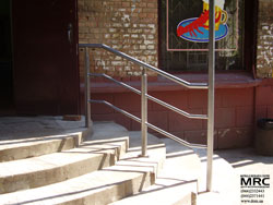 staircase, baluster - entrance to cafe