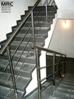 ограждения лестницы, из полированной нержавеющей стали
