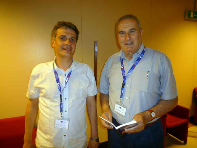 Alexey Gogotsi, Materials Research Centre, with Dr.Pietro Vincenzini
