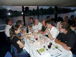        . , , 2009.      .  (Dinner during  the First International   Symposium on Enhanced Electrochemical Capasitors. Nant, France, 2009. Extreme on   the right professor Yu. Gogotsi